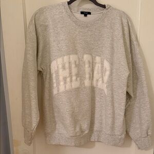 Light Gray The Bar Logo Crewneck Sweatshirt